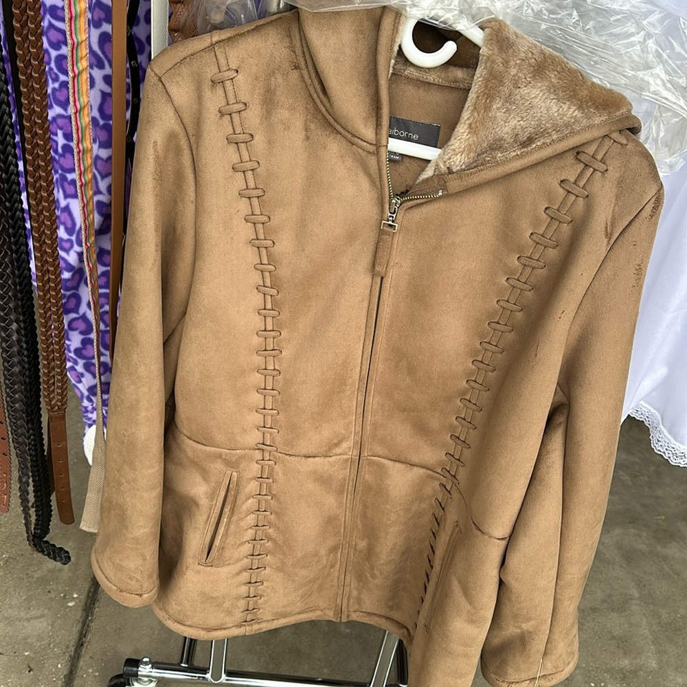 Women’s Beige Suede Jacket